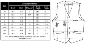 HISDERN - Chaleco para hombre con 3 bolsillos para traje o esmoquin