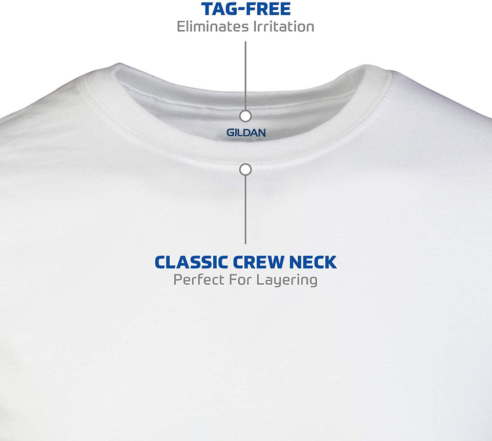 Gildan Crew - Camiseta para hombre, paquete múltiple