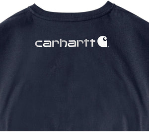 Carhartt Playera de manga largo con logotipo, para hombre K231