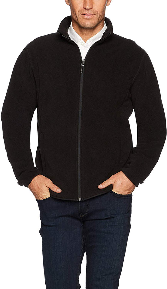 Amazon Essentials - Chaqueta de forro polar con cremallera completa para hombre