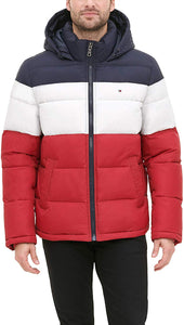 Tommy Hilfiger - Chaqueta con capucha para hombre (tallas regulares y grandes y altas)